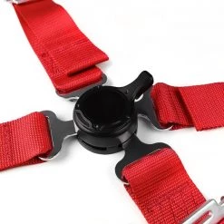 Spec-D Tuning 4 Point Harness Cam Lock Seat Belt - Red 11 4 Point Harness Cam Lock Seat Belt – Red