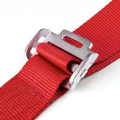 Spec-D Tuning 4 Point Harness Cam Lock Seat Belt - Red 7 4 Point Harness Cam Lock Seat Belt – Red