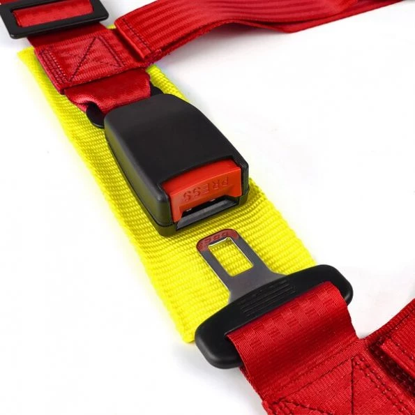 RACING SEAT BELT 4 POINT HARNESS – RED