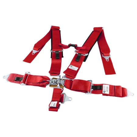 Spec-D Tuning 5 POINT SEAT BELT- RED