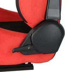 Spec-D Tuning Racing Seat - Black And Red Suede - Left Side 8 Racing Seat – Black And Red Suede – Left Side