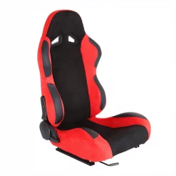 Spec-D Tuning Racing Seat - Black And Red Suede - Right Side
