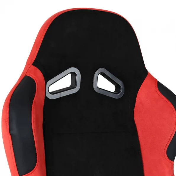 Racing Seat – Black And Red Suede – Right Side