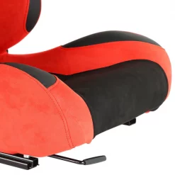 Spec-D Tuning Racing Seat - Black And Red Suede - Right Side 5 Racing Seat – Black And Red Suede – Right Side