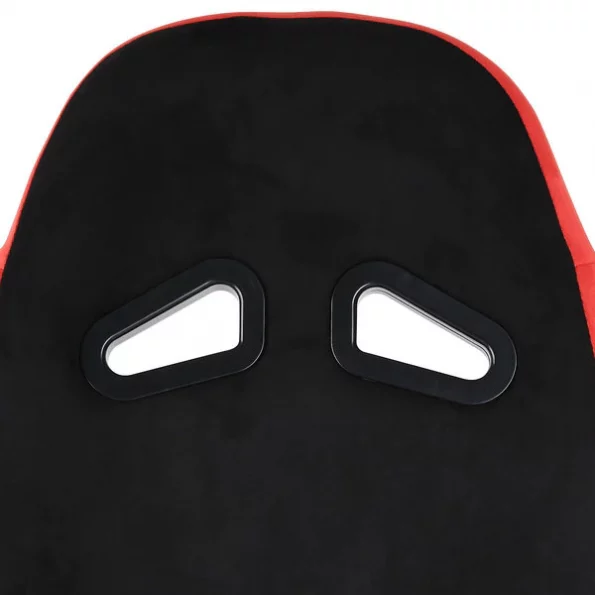 Racing Seat – Black And Red Suede – Right Side