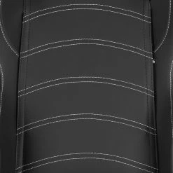 Spec-D Tuning Racing Seat - Black Pvc With White Stitching - Left Side 7 Racing Seat – Black Pvc With White Stitching – Left Side