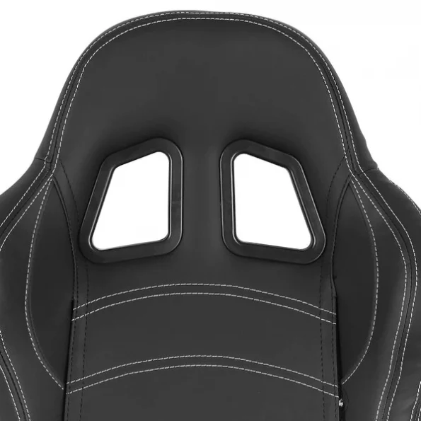 Racing Seat – Black Pvc With White Stitching – Right Side