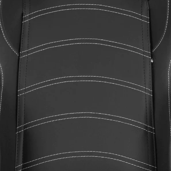 Racing Seat – Black Pvc With White Stitching – Right Side