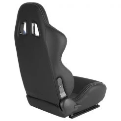 Racing Seat – Black With Blue Pvc With White Stitching – Right Side