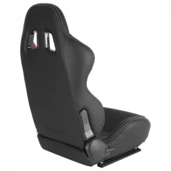 Racing Seat – Black With Red Pvc With White Stitching – Right Side