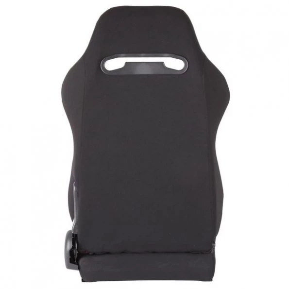 Racing Seat – Black Cloth With Red Stitching – Left Side