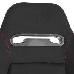Spec-D Tuning Racing Seat - Black Cloth With Red Stitching - Right Side 4 Racing Seat – Black Cloth With Red Stitching – Right Side