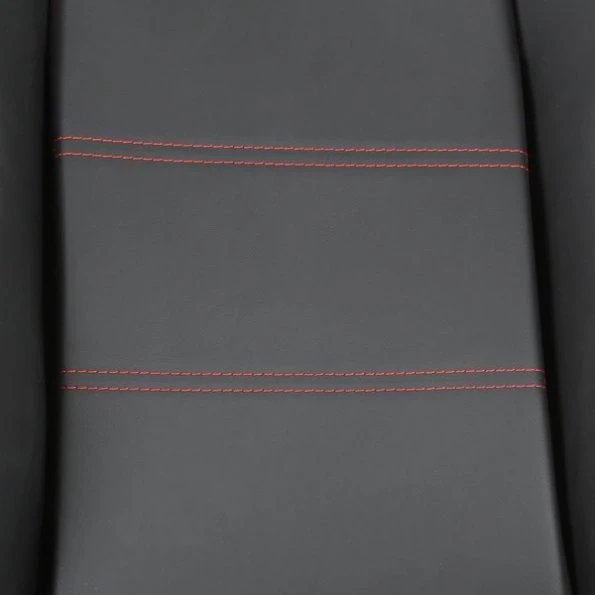 Racing Seat – Black Pvc With Red Stitching – Left Side