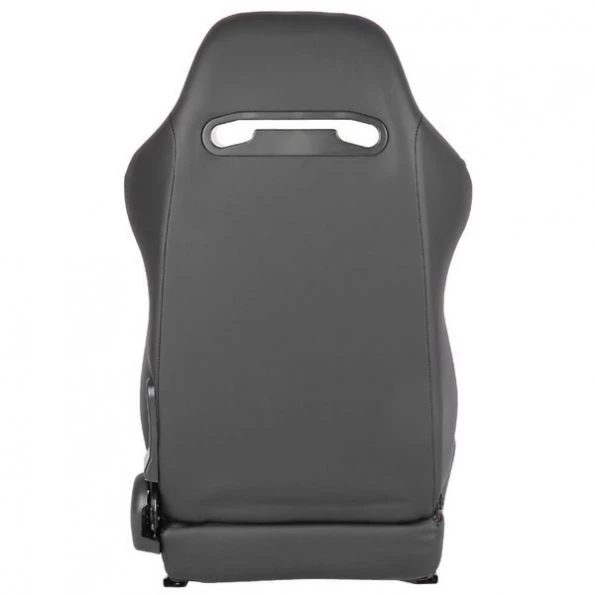Racing Seat – Black Pvc With Red Stitching – Left Side