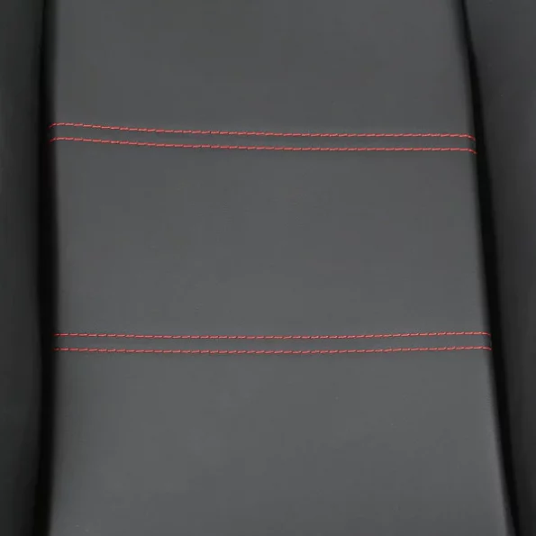 Racing Seat – Black Pvc With Red Stitching – Right Side
