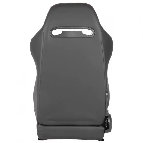 Racing Seat – Black Pvc With Red Stitching – Right Side