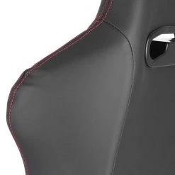 Spec-D Tuning Racing Seat - Black Pvc With Red Stitching - Right Side 9 Racing Seat – Black Pvc With Red Stitching – Right Side