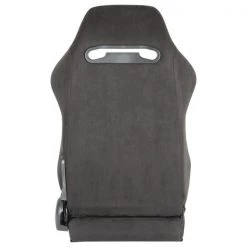 Racing Seat – Black Suede With Red Stitching – Left Side