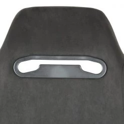 Racing Seat – Black Suede With Red Stitching – Left Side