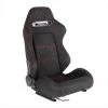 Spec-D Tuning Racing Seat - Black Suede With Red Stitching - Right Side