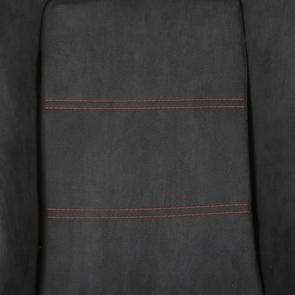 Racing Seat – Black Suede With Red Stitching – Right Side