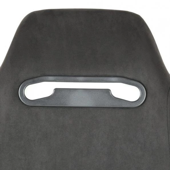Racing Seat – Black Suede With Red Stitching – Right Side