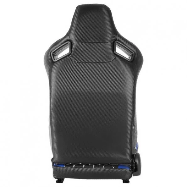 Racing Seat – Black With Blue Pvc With White Stitching – Right Side