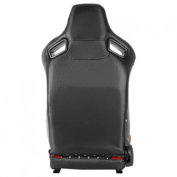 Racing Seat – Black With Red Pvc With White Stitching – Right Side