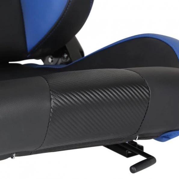 Racing Seat – Black With Blue Pvc – Left Side