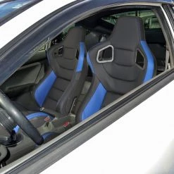 Racing Seat – Black With Blue Pvc – Left Side