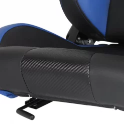 Spec-D Tuning Racing Seat - Black With Blue Pvc - Right Side 3 Racing Seat – Black With Blue Pvc – Right Side