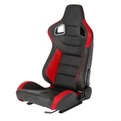 Racing Seat – Black With Red Pvc – Left Side