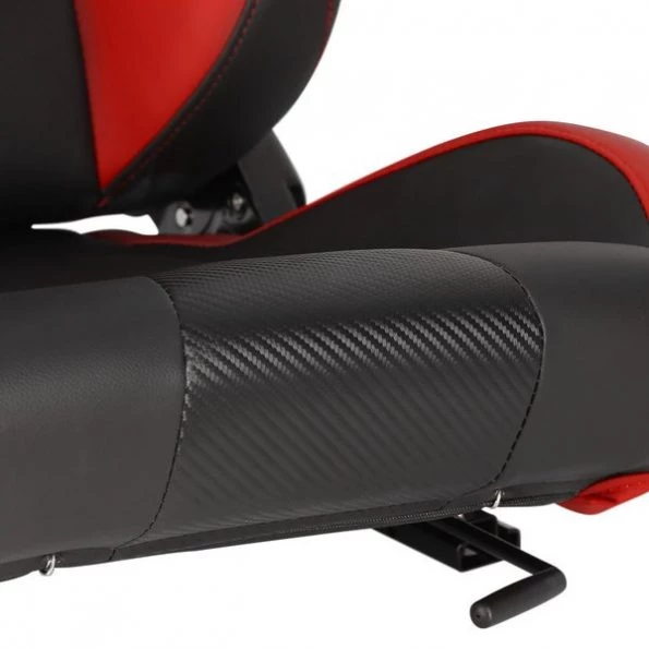 Racing Seat – Black With Red Pvc – Left Side