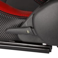 Racing Seat – Black With Red Pvc – Left Side