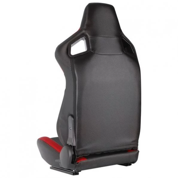 Racing Seat – Black With Red Pvc – Left Side