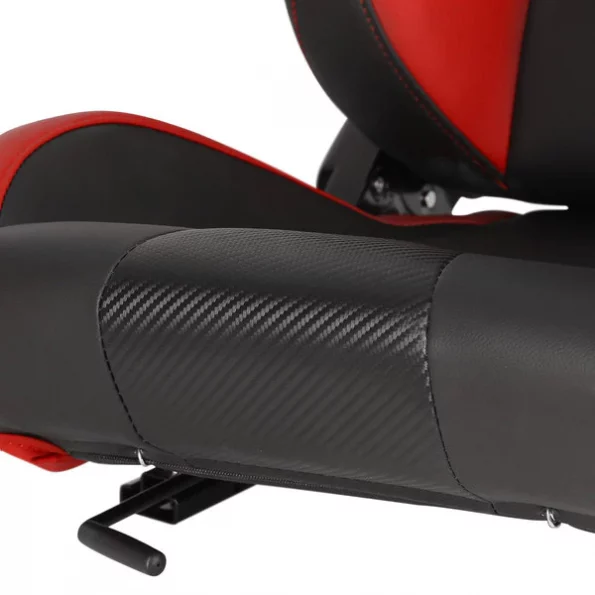 Racing Seat – Black With Red Pvc – Right Side
