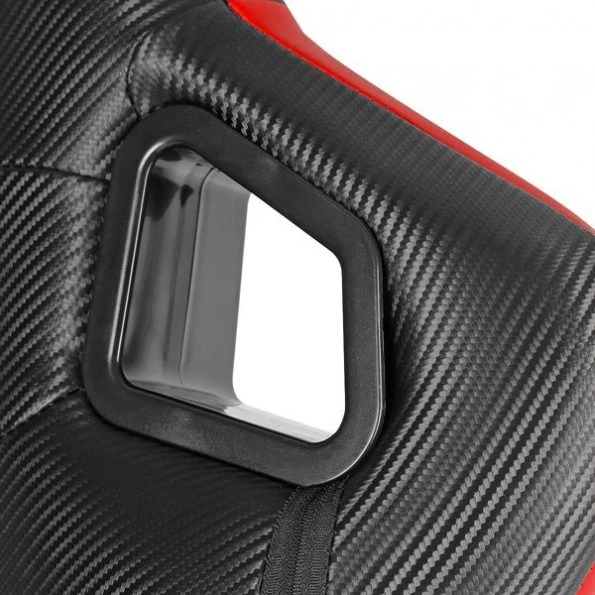 Racing Seat – Black With Red Pvc – Right Side