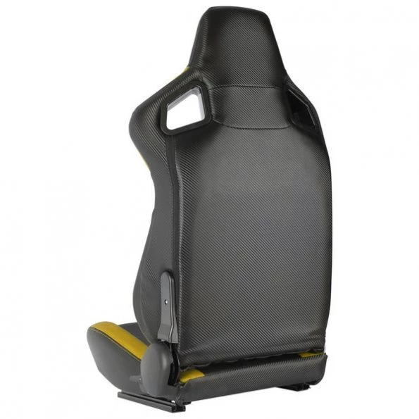 Racing Seat – Black With Yellow Pvc – Left Side