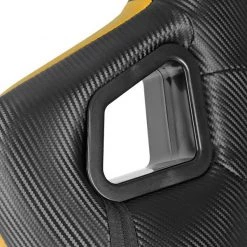 Racing Seat – Black With Yellow Pvc – Left Side