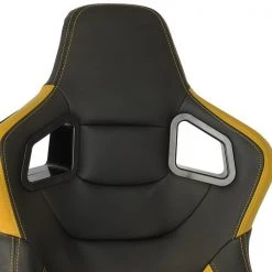 Racing Seat – Black With Yellow Pvc – Right Side