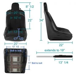 Spec-D Tuning Off Road Bucket Racing Seat 8 Off Road Bucket Racing Seat