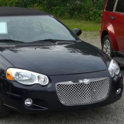 04-06 Chrysler Sebring Mesh Grille-Chrome- Bently Style