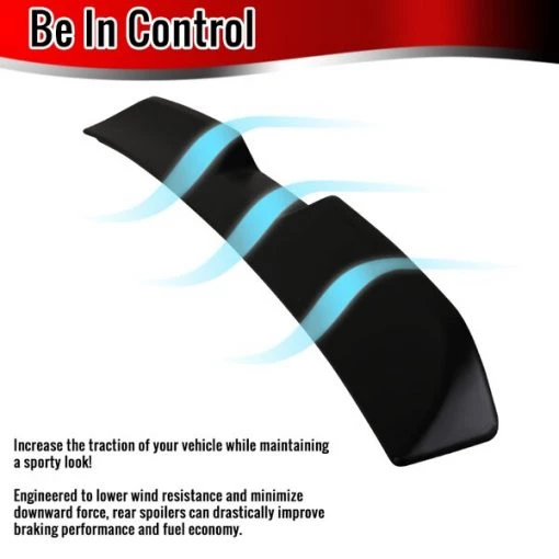 08-17 Dodge Challenger Spoiler- Hc Style- Matte Black