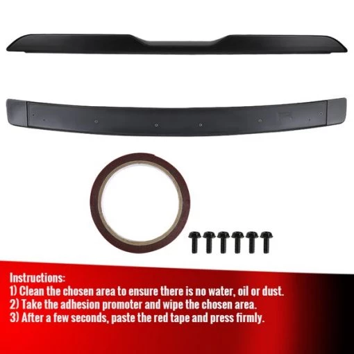 08-17 Dodge Challenger Spoiler- Hc Style- Matte Black