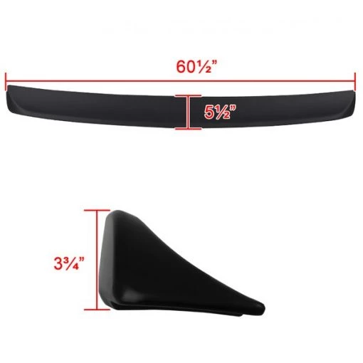 08-17 Dodge Challenger Spoiler- Sp Style- Matte Black