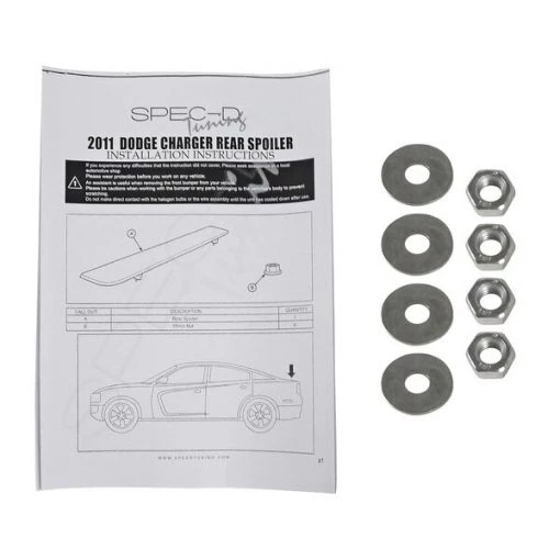 11-Up Dodge Charger Oe Spoiler Black