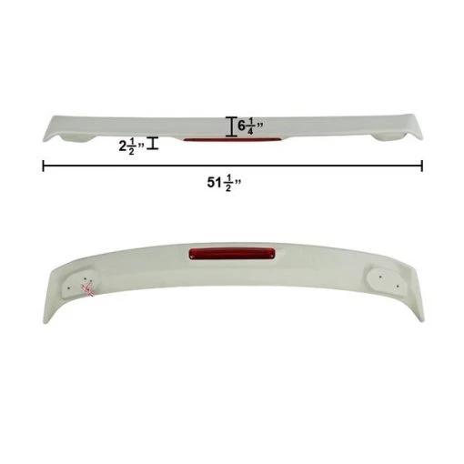 03-08 Toyota Corolla Abs Spoiler With LED