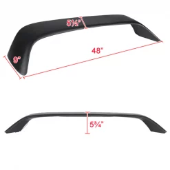 96-00 Honda Civic Tr Style Spoiler- Matte Black With LED