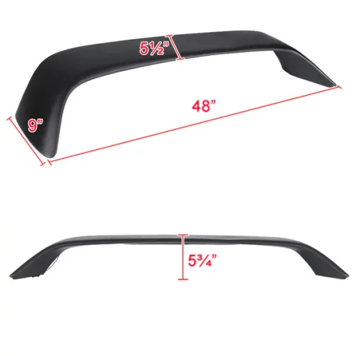 96-00 Honda Civic Tr Style Spoiler- Matte Black With LED
