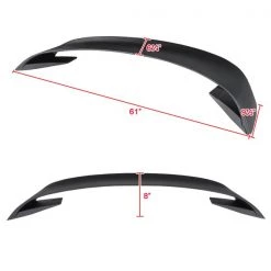 15-19 Ford Mustang Gt3 Style Spoiler- Matte Black